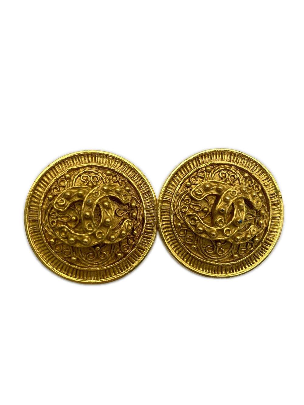 Chanel Cc Logo Clip-On Earrings Metal #351363C73B